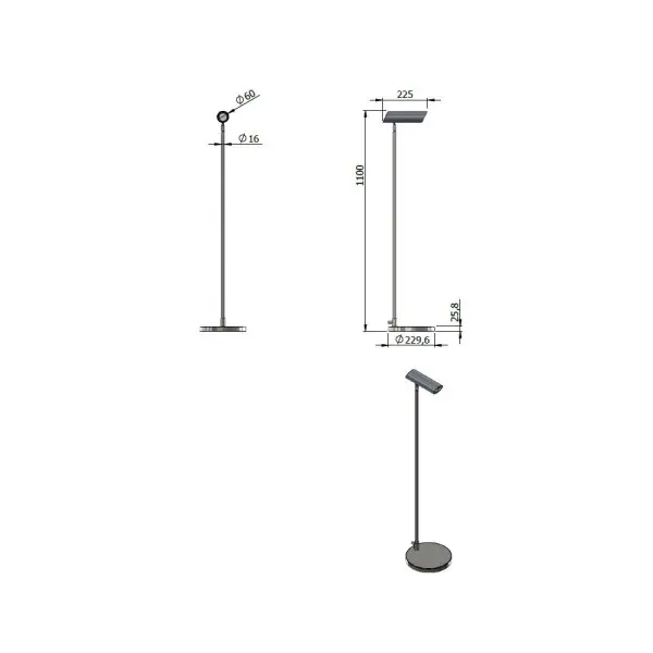Торшер Pikart 32653-4 VL Torsher GU10 1x60W IP20 - фото №1