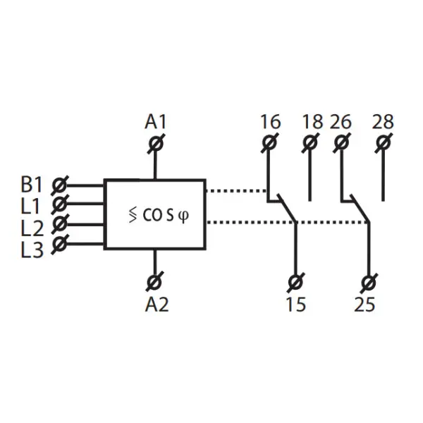 Реле контролю коефіцієнта потужності Elko-Ep COS-2/400 AC 400В - фото №4