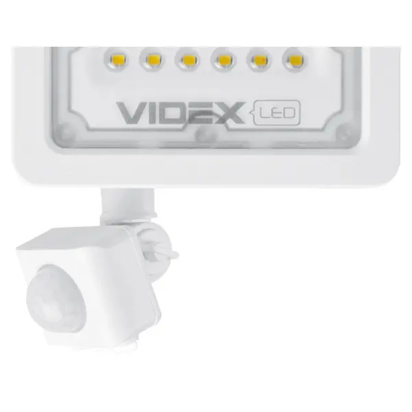 LED прожектор Videx F2e 10Вт 5000K (VL-F2e105W-S) с датчиком движения и освещенности - фото №1
