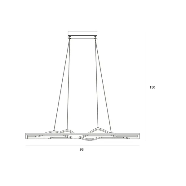 Подвесной светильник, люстра Italux PND-23848-30W-BK-GD Conato LED 2x35W 3000K 1200Lm IP20 черный - фото №3 Подвесной светильник, люстра Italux PND-23848-30W-BK-GD Conato LED 2x35W 3000K 1200Lm IP20 черный - фото №3