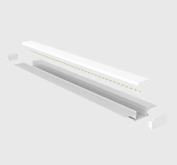 LED-профиль врезной ALUMLED с рассеивателем, 3 метра (LP62141_3)