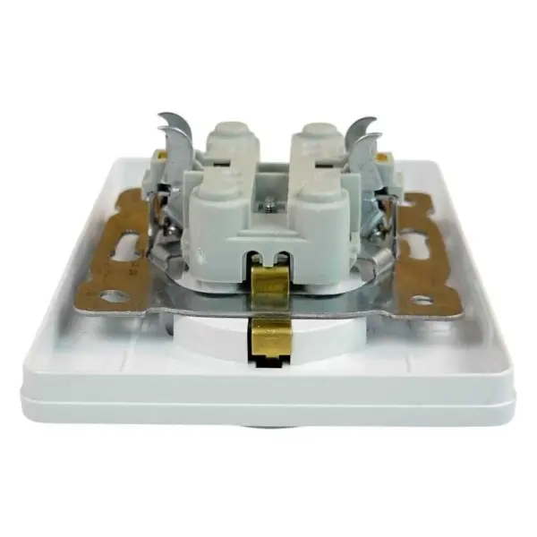 Розетка Nilson Selene біла 2-на з заземленням ( 23111025 ) - фото №3