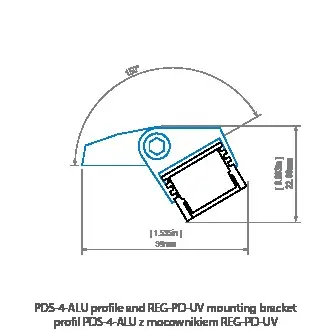 LED-профиль KLUS PDS-4-ALU, 1 метр - фото №7 LED-профиль KLUS PDS-4-ALU, 1 метр - фото №7
