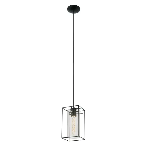 Підвісний світильник, люстра Eglo 49495 Loncino 1x60W IP20 чорний