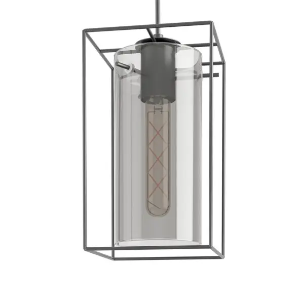 Підвісний світильник, люстра Eglo 49495 Loncino 1x60W IP20 чорний - фото №2