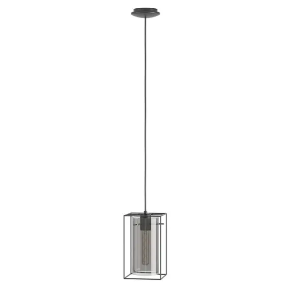 Підвісний світильник, люстра Eglo 49495 Loncino 1x60W IP20 чорний - фото №3