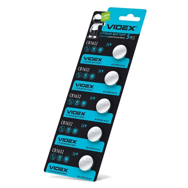Літієва батарея Videx CR1632 (CR1632 5pc) 5 шт