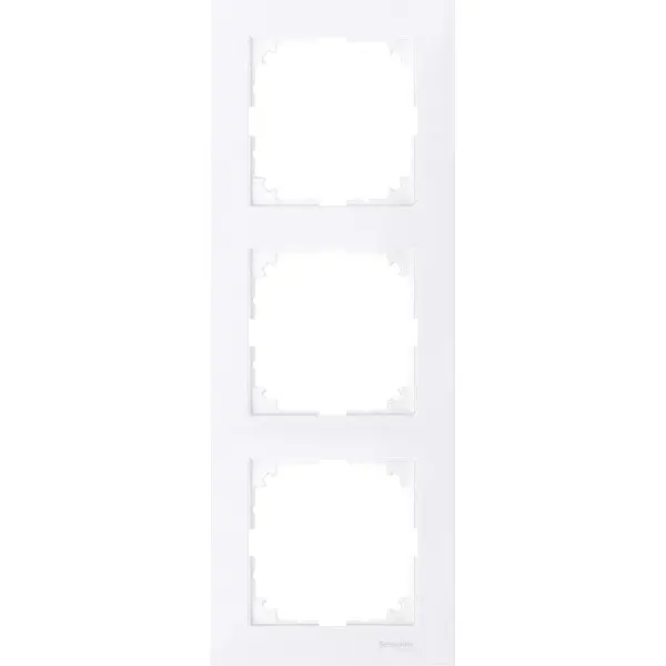 Трьохмісна рамка Schneider Electric M-PURE MTN4030-3625 активно-білий Трьохмісна рамка Schneider Electric M-PURE MTN4030-3625 активно-білий