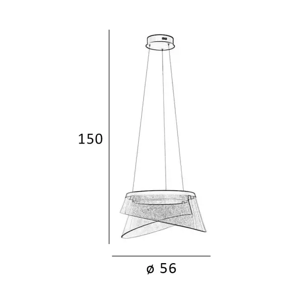 Подвесной светильник, люстра Italux PND-59178-47W-3K Foren LED 1x47W 3000K 3400Lm IP20 коричневый - фото №4 Подвесной светильник, люстра Italux PND-59178-47W-3K Foren LED 1x47W 3000K 3400Lm IP20 коричневый - фото №4