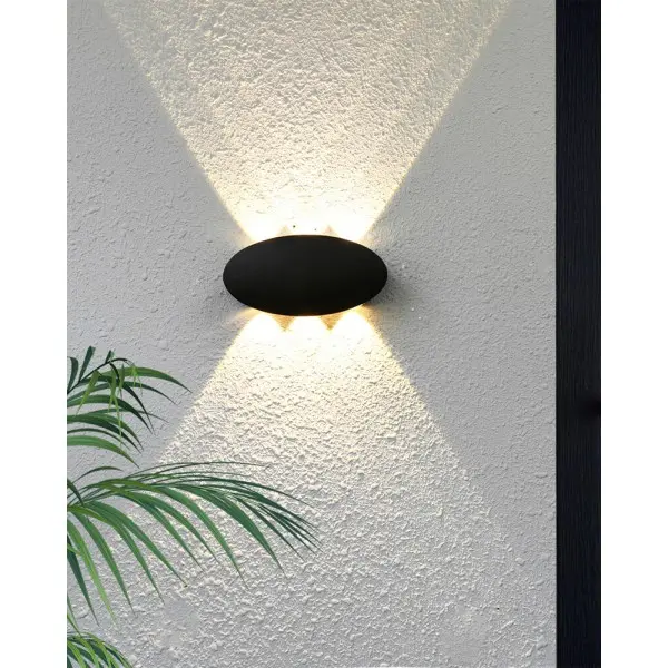 Уличный светильник Italux OWL-55034-BK Pontas LED 1x6W 3000K 430Lm IP54 черный - фото №3