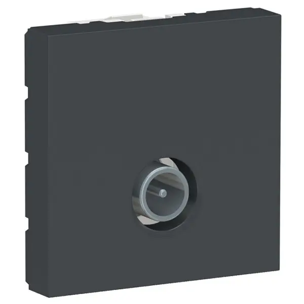 Одинарная TV розетка Schneider Electric NU346254 2М (антрацит) Одинарная TV розетка Schneider Electric NU346254 2М (антрацит)
