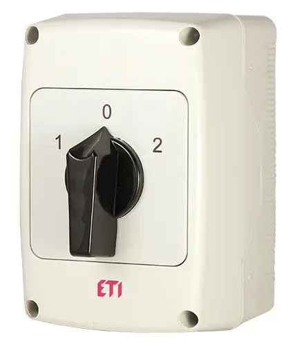 Кулачковый переключатель в корпусе ETI 004773194 CS 40 52 PNG (2p «1-0-2» IP65 40A) Кулачковый переключатель в корпусе ETI 004773194 CS 40 52 PNG (2p «1-0-2» IP65 40A)