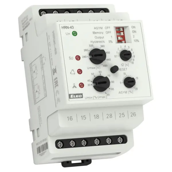 Реле контролю фаз HRN-43/400V