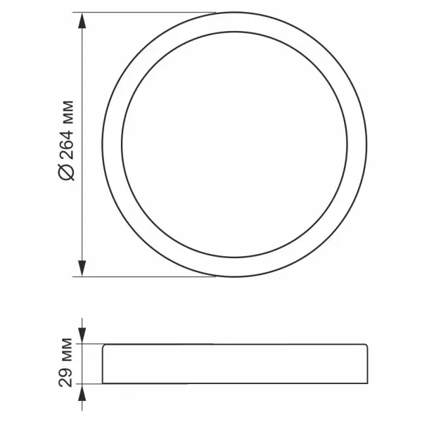 Светильник Videx 24Вт 5000K (VL-DLRS-245) - фото №2