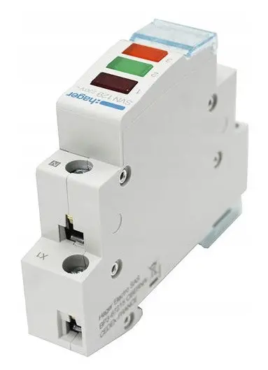 Сигнальна лампа Hager SVN129 червоний/зелений/оранжевий - фото №2