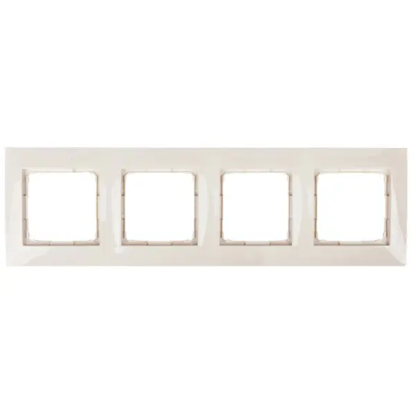 Чотиримісна рамка Kontakt Simon Simon 54 Premium DR4/41 (кремовий)