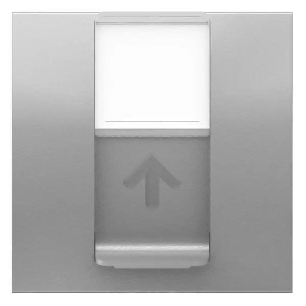 Одинарна комп'ютерна розетка Schneider Electric NU341730 RJ45 cat.6 STP із полем для напису 2М (алюміній) - фото №2
