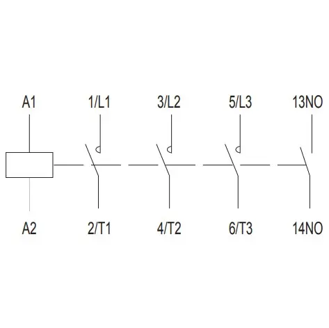 Миниконтактор NOARK Ex9CS09 10 3Р 9A 24В AC 1NO (101027) - фото №2