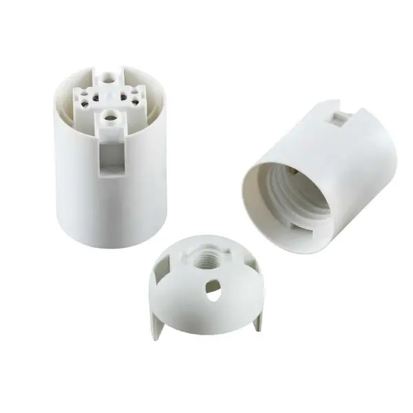 Патрон Е27 пластик VL258 белый Violux ( 950005 ) - фото №1