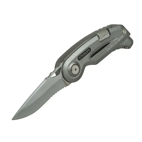 Нож складной Stanley QuickSlide Sport Utility Knife (два лезвия спортивное с серрейтором и выдвижное для отделочных работ) Нож складной Stanley QuickSlide Sport Utility Knife (два лезвия спортивное с серрейтором и выдвижное для отделочных работ)