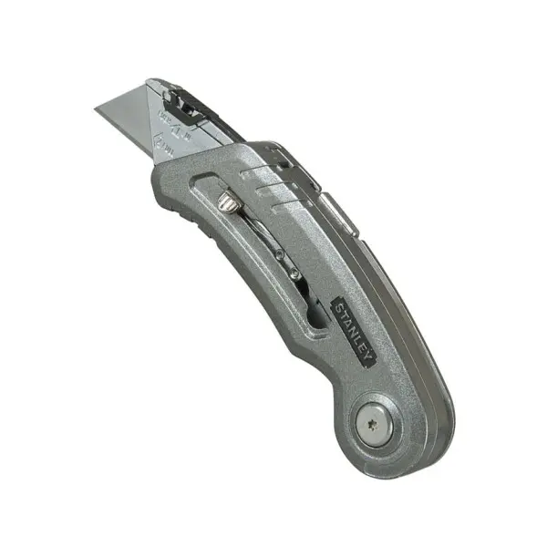 Нож складной Stanley QuickSlide Sport Utility Knife (два лезвия спортивное с серрейтором и выдвижное для отделочных работ) - фото №2 Нож складной Stanley QuickSlide Sport Utility Knife (два лезвия спортивное с серрейтором и выдвижное для отделочных работ) - фото №2