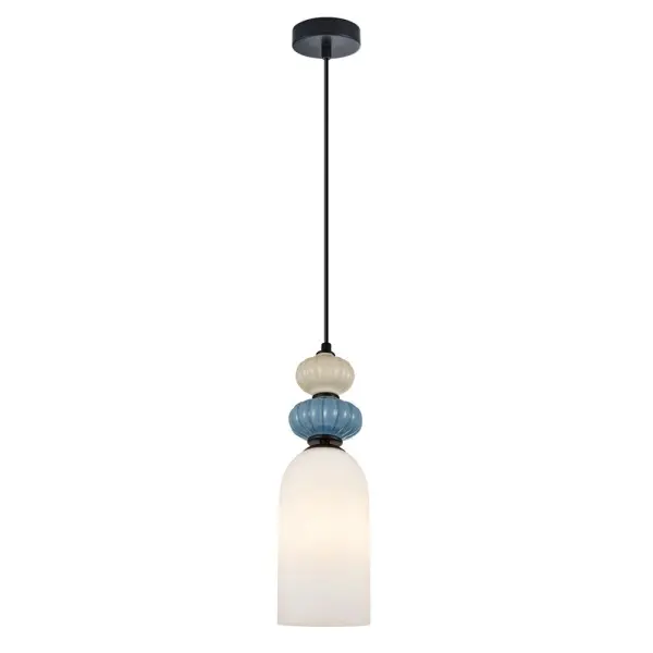 Подвесной светильник, люстра Italux PND-36573-1A-BK-WH Bonata E27 1x40W IP20 разноцветный