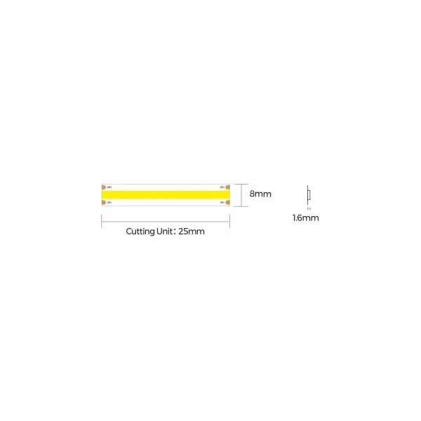 LED лента COLORS COB-24V-IP20 8W 450-460nm 5м (DF6-24V-8mm-B) - фото №1
