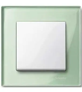 Рамка одинарная M-ELEGANCE glass зеленый Merten, MTN404104 - фото №1