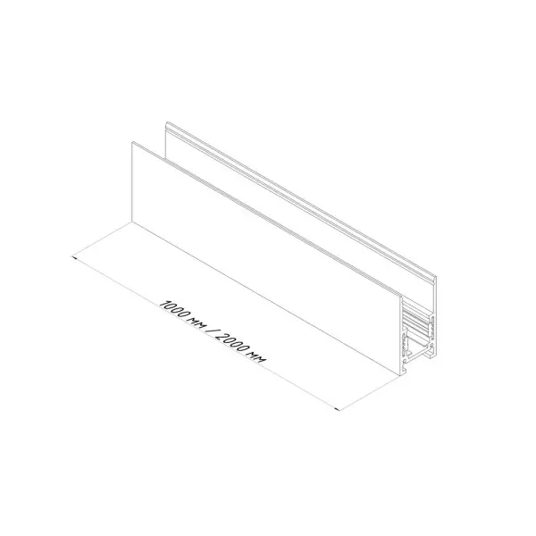 Магнитный трековый шинопровод Oledim 7771005 OL12 2м 48V накладной Черный - фото №2