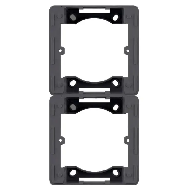 Адаптер Hager WL5823 Lumina-Intense 2Х з/в (чорний)