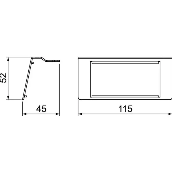 Супорт-рамка OBO Bettermann (7368485) для UDHOME ONE 2x Modul45 - фото №2