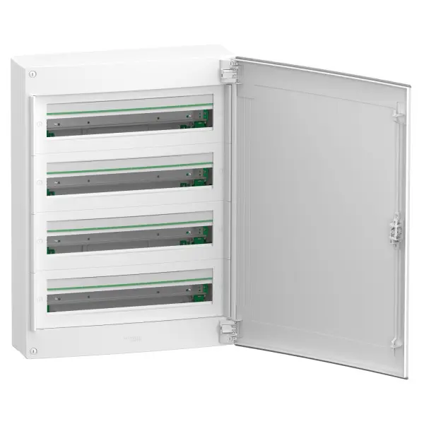 Навесной щит Schneider Electric PrismaSeT XS LVSXQ424 4 ряда 96М белые двери - фото №1