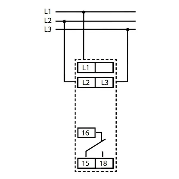 Реле контролю фаз HRN-57 - фото №2