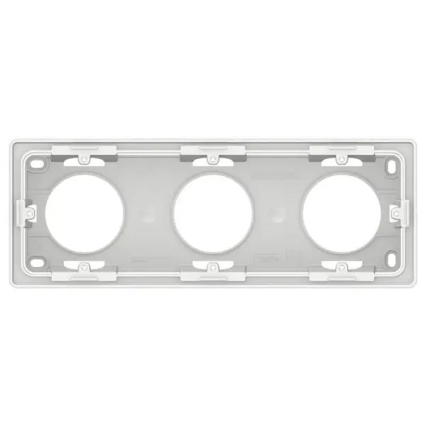 Трипостова коробка Schneider Electric NU800618 для відкритої установки (біла) - фото №2 Трипостова коробка Schneider Electric NU800618 для відкритої установки (біла) - фото №2