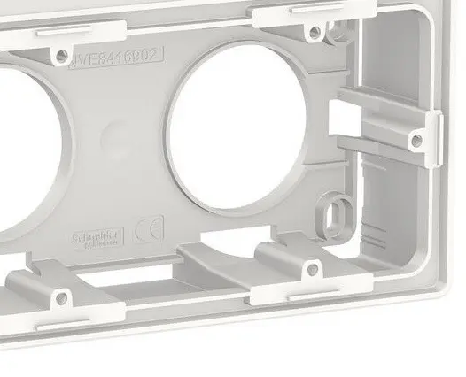 Трипостова коробка Schneider Electric NU800618 для відкритої установки (біла) - фото №3 Трипостова коробка Schneider Electric NU800618 для відкритої установки (біла) - фото №3