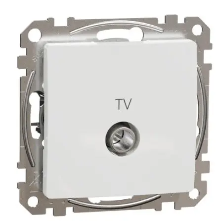Кінцева TV-розетка 4 дБ Schneider Electric Sedna Design & Elements біла SDD111471