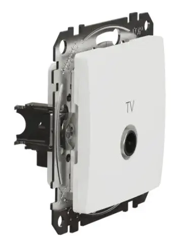 Кінцева TV-розетка 4 дБ Schneider Electric Sedna Design & Elements біла SDD111471 - фото №1