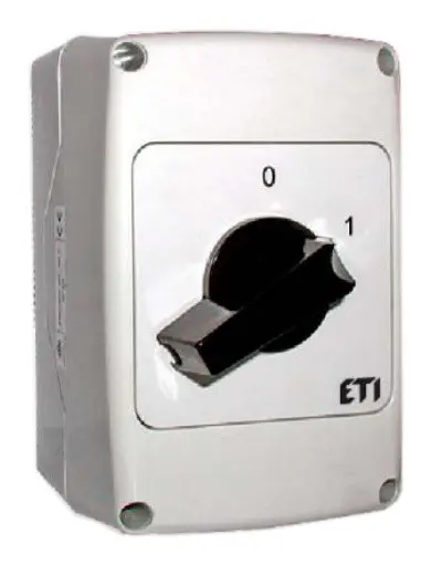 Кулачковий перемикач у корпусі ETI 004773166 CS 32 10 PNG (3p «0-1» IP65 32A) Кулачковий перемикач у корпусі ETI 004773166 CS 32 10 PNG (3p «0-1» IP65 32A)
