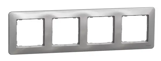 Рамка 4-местная Schneider Electric Sedna Design алюминий SDD313804 Рамка 4-местная Schneider Electric Sedna Design алюминий SDD313804