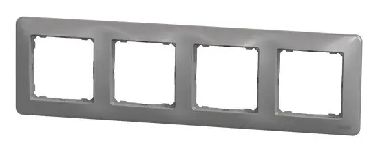 Рамка 4-местная Schneider Electric Sedna Design алюминий SDD313804 - фото №4 Рамка 4-местная Schneider Electric Sedna Design алюминий SDD313804 - фото №4