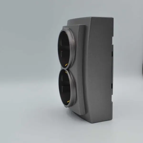 Розетка Nilson Themis антрацит 2-на з заземленням ( 26161025 ) - фото №5