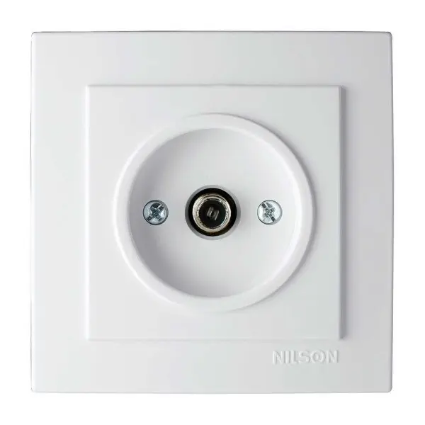 Розетка Nilson Touran біла 1-на SAT F-роз'єм ( 24111065 )