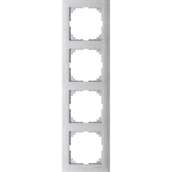 Чотирьохмісна рамка Schneider Electric M-PURE MTN4040-3660 алюміній