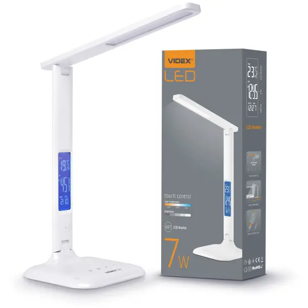 Настольный LED светильник Videx 7Вт 3000-5500K (VL-TF05W) - фото №7