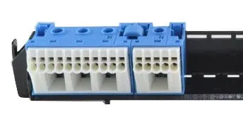 Шини (з утримувачем) РЕ та N Hager VZ462 для 2-рядних щитків Volta - фото №2