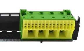 Шини (з утримувачем) РЕ та N Hager VZ462 для 2-рядних щитків Volta - фото №3