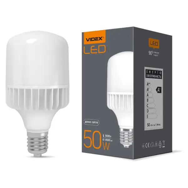 Світлодіодна лампа Videx A118 E40 50Вт 5000K (VL-A118-50405) - фото №2