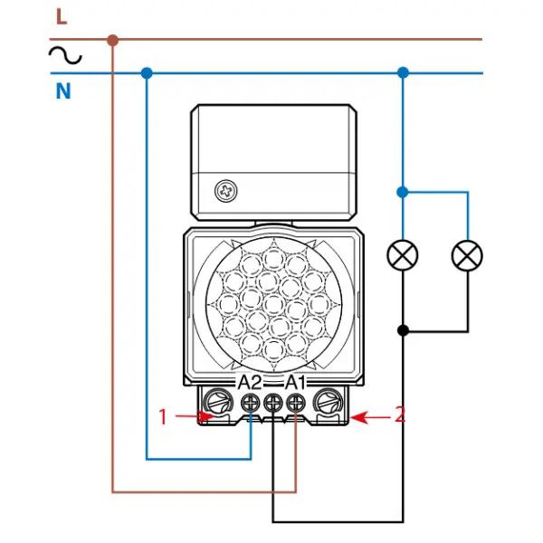 Датчик движения Finder 5-350лк 10с-12мин 360°/110° (181182300000) - фото №3