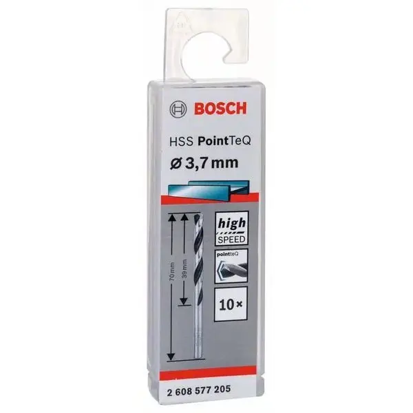 Свердла Bosch 2608577205 PointTeQ HSS 3,7мм (10шт) - фото №1