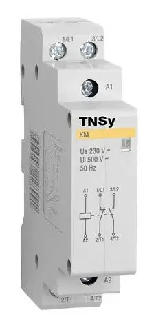 Модульный контактор TNSy КМ-1-16-20 230AC 2NO 2р (TNSy5503802) Модульный контактор TNSy КМ-1-16-20 230AC 2NO 2р (TNSy5503802)